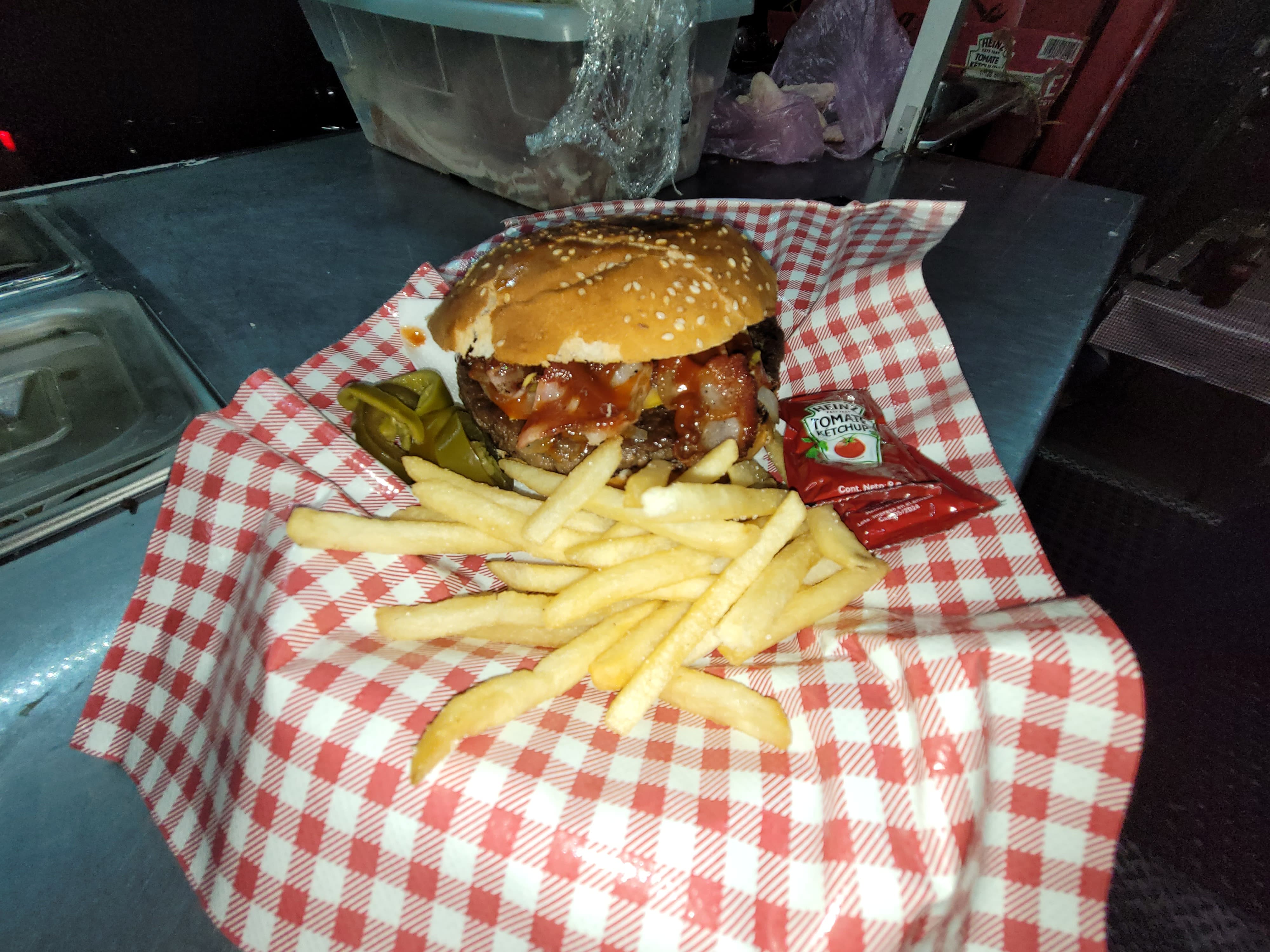 Hamburguesa BBQ de Arrachera