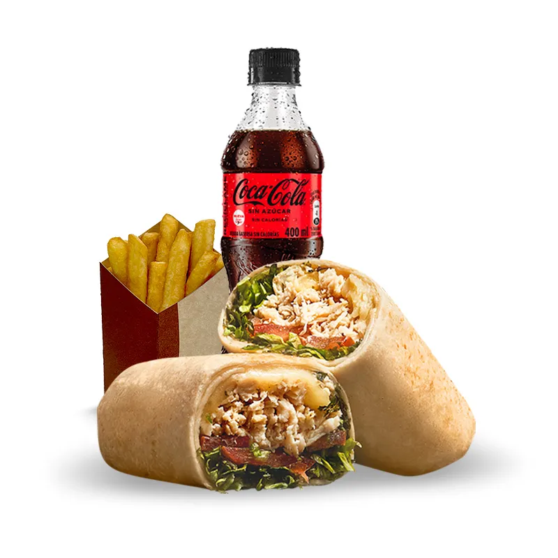 Combo Mega Burrito + Papas + Gaseosa