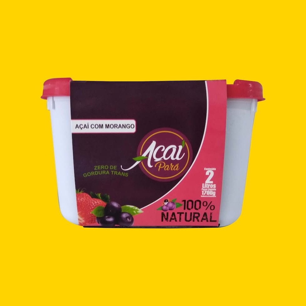 Açaí 100% natural e zero gordura trans. 1700 g.