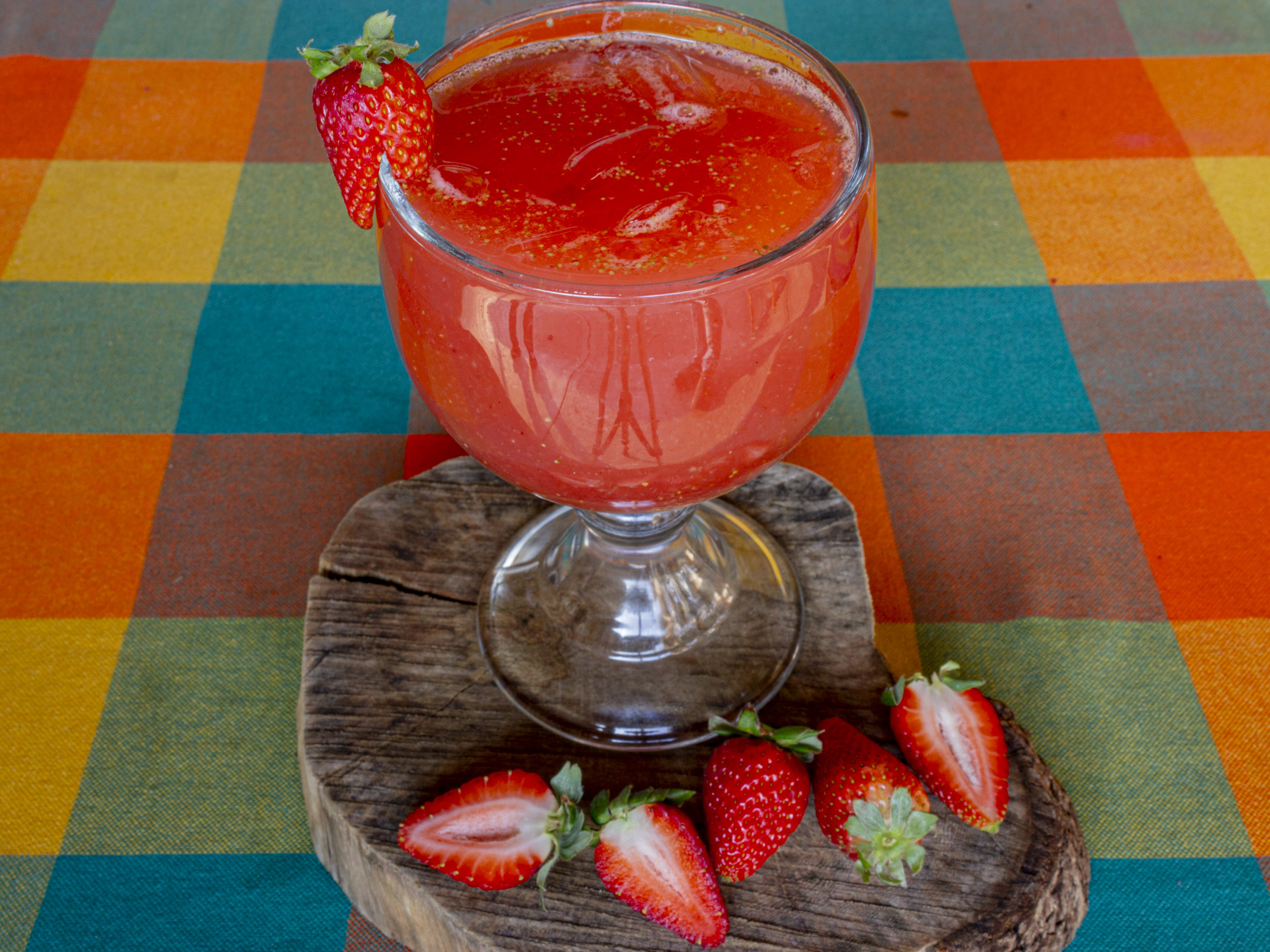 Agua fresca de fresa