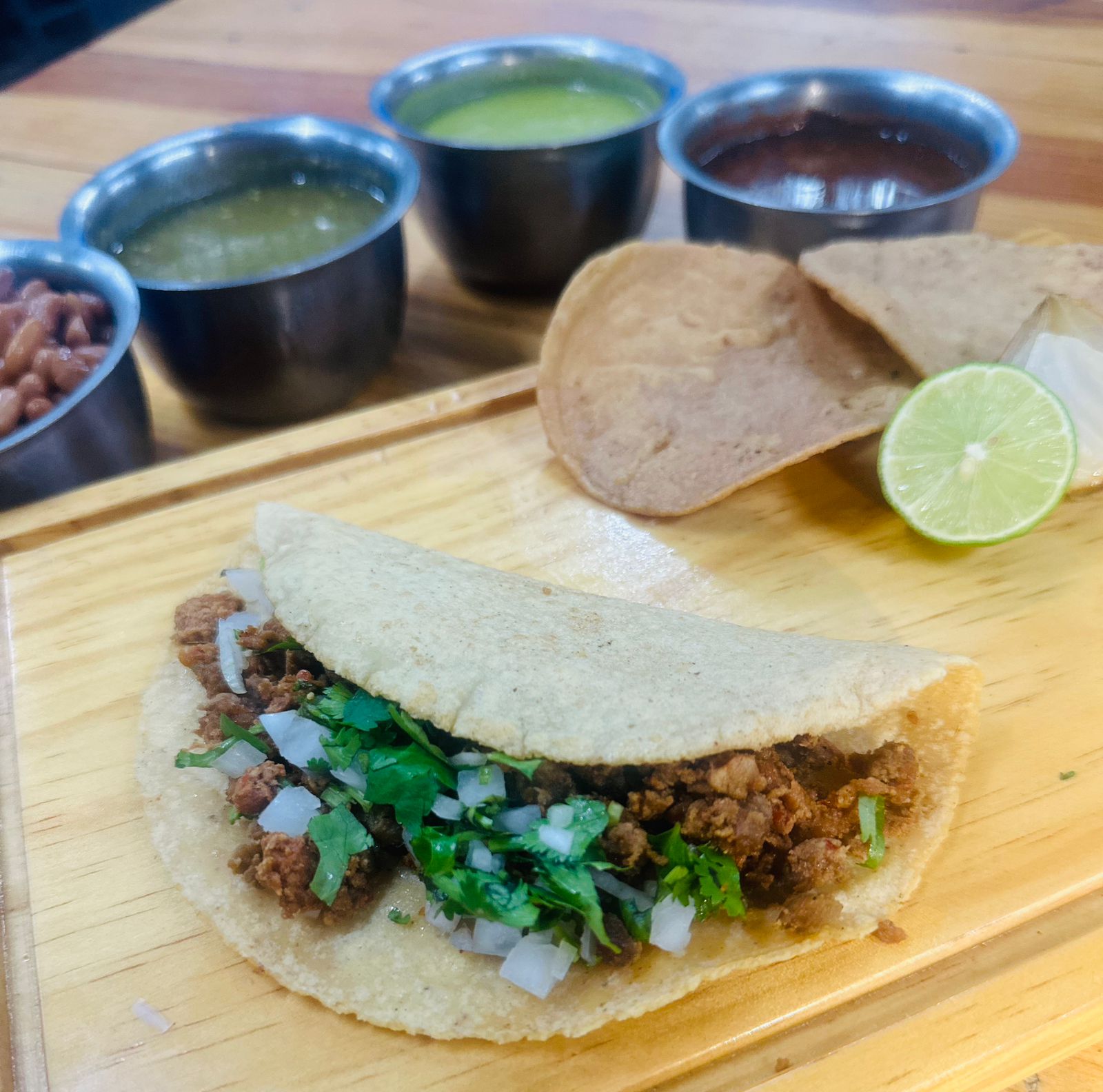 Taco Grande de Chorizo Artesanal