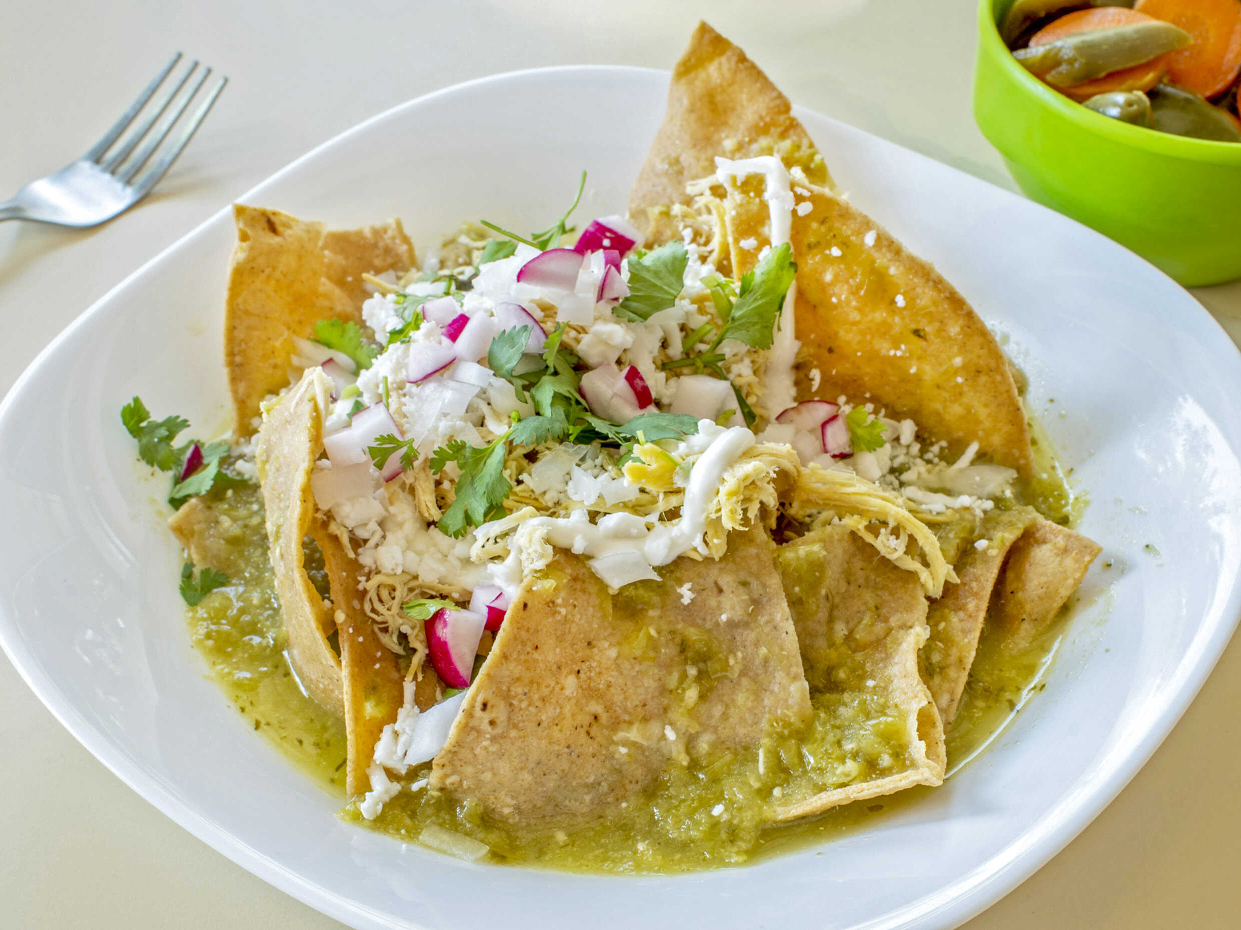 Chilaquiles con Pollo