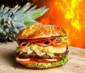Hamburguesas Hawaiana