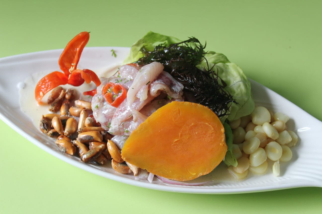 Ceviche de Pescado + Coca Cola 600 Ml