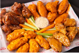 Alitas por 24 uds más Papas