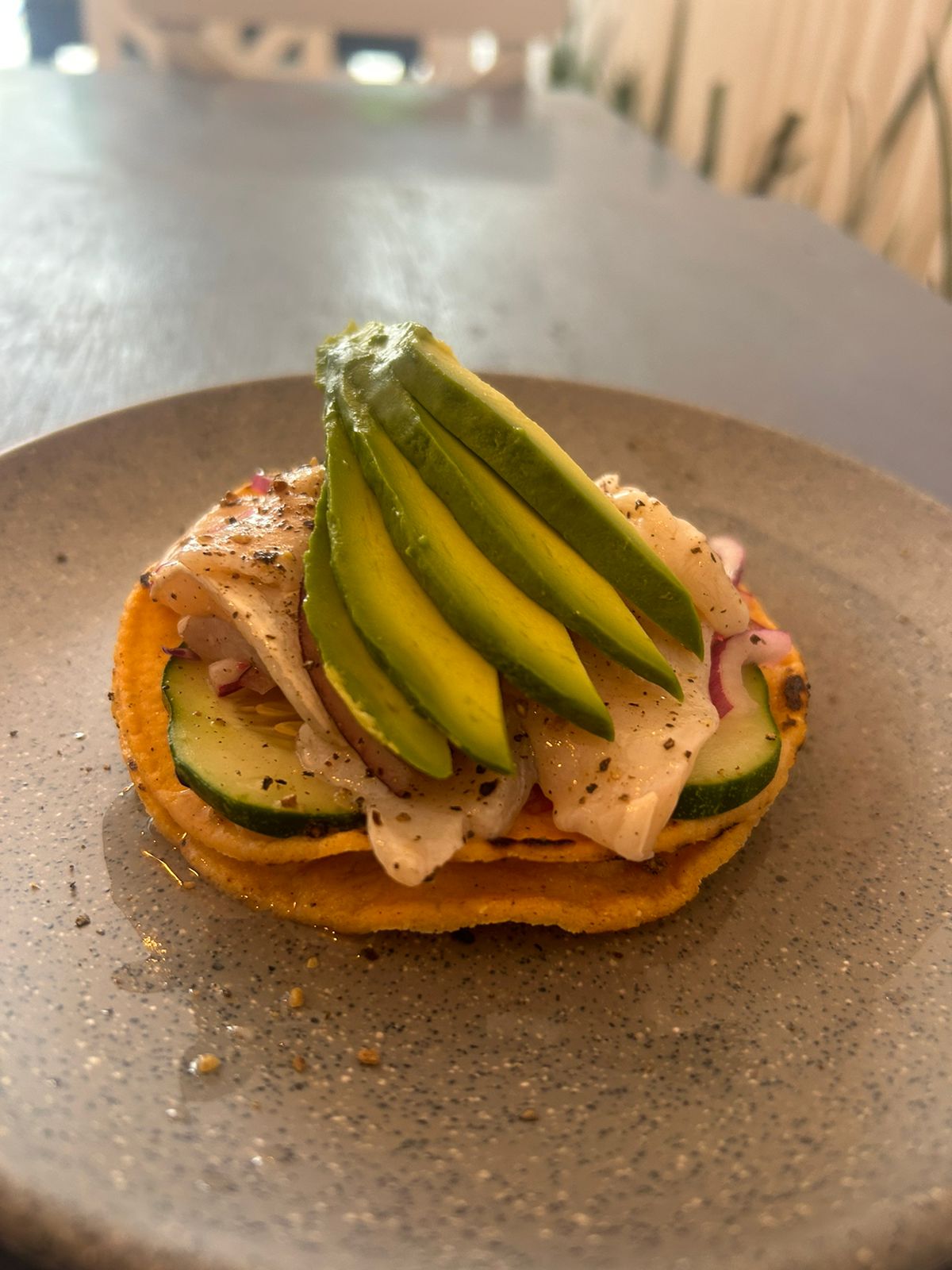 TOSTADA DE AGUACHILE
