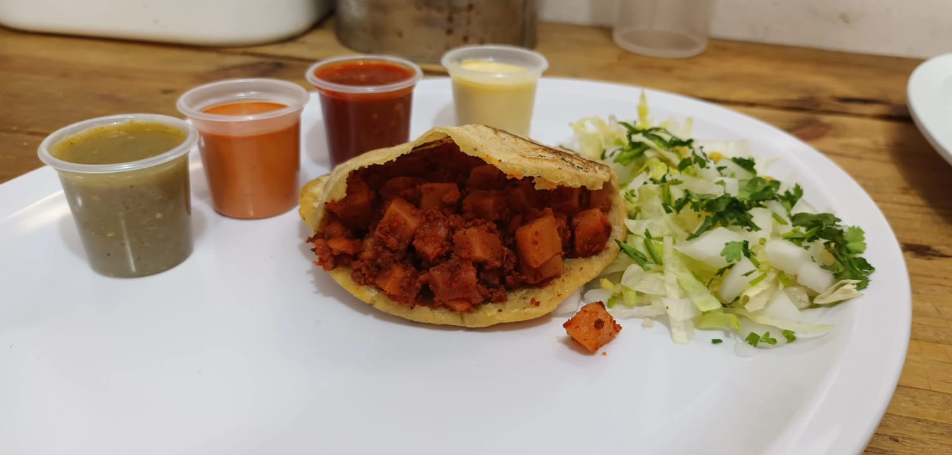 Gordita Papas con Chorizo