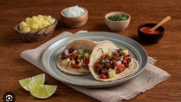Tacos de Champiñones  con Queso