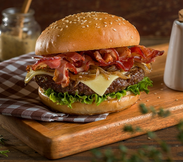 Hamburguesa de Tocino