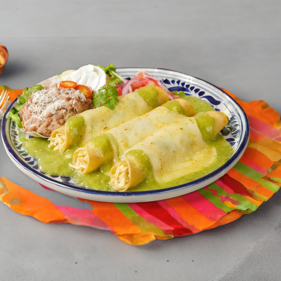 Enchiladas Suizas (4pza)
