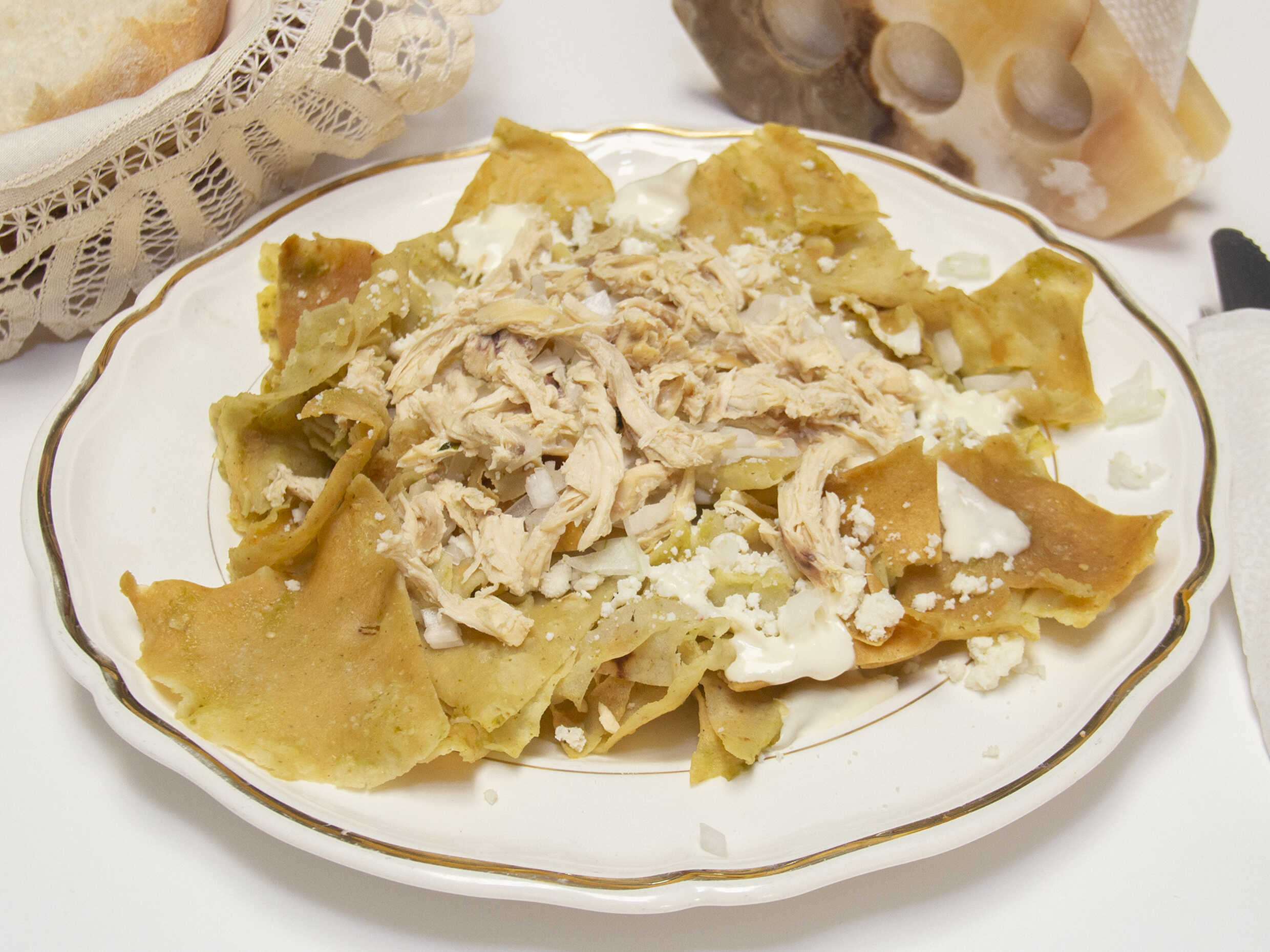 Chilaquiles con Pollo