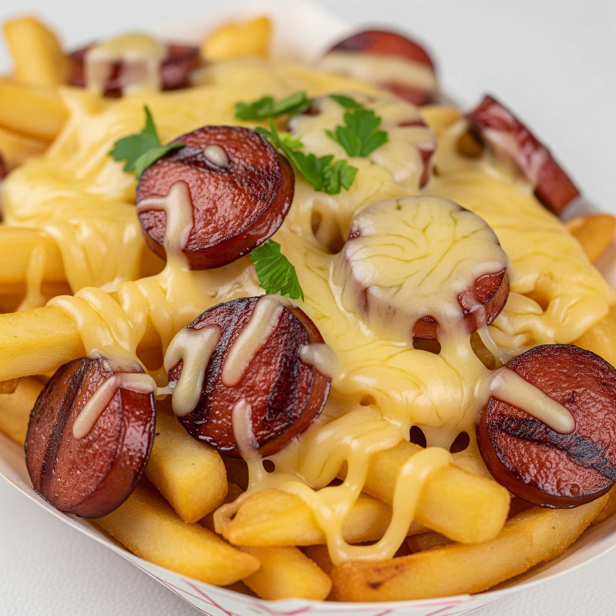Salchipapa Personal con Queso
