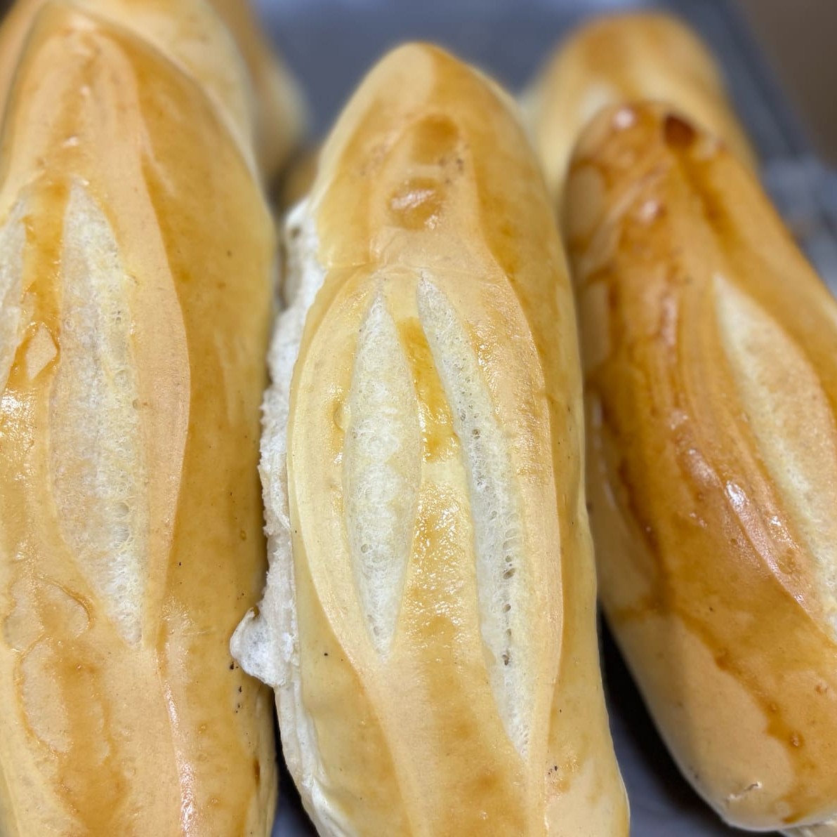 Delicioso pão de massa leve e macia.