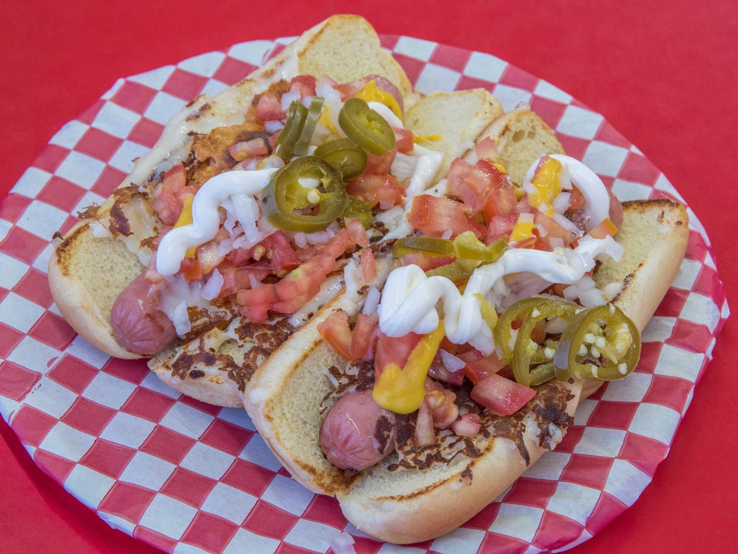Hot Dog con Queso y Tocino