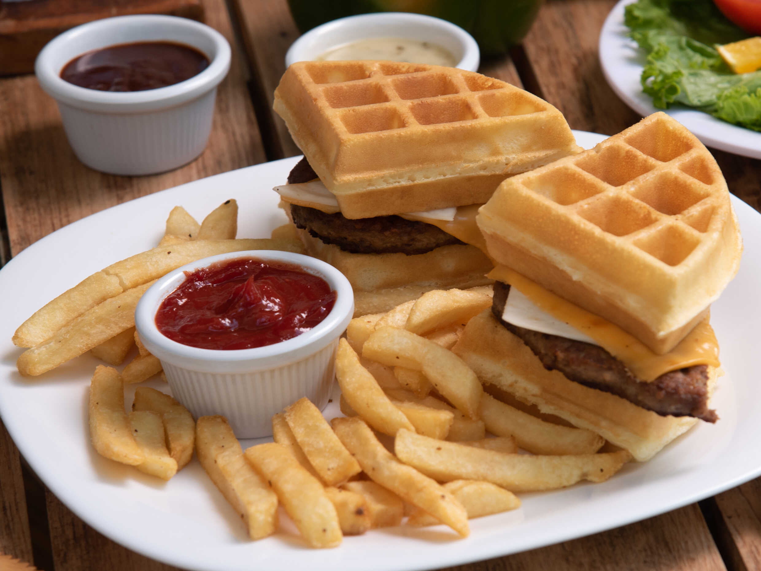 Burger Waffle
