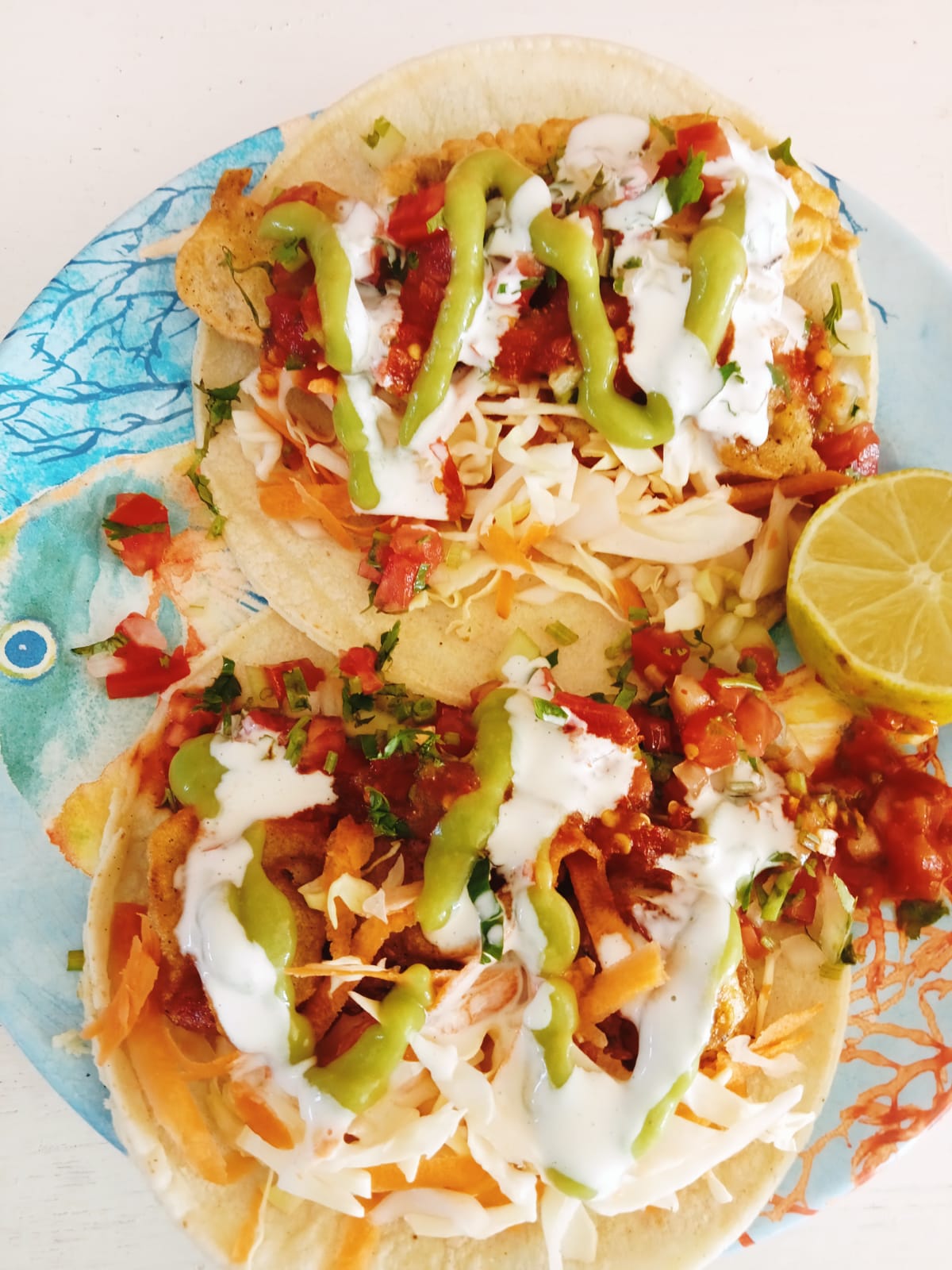 Tacos de Pescado al Ajillo