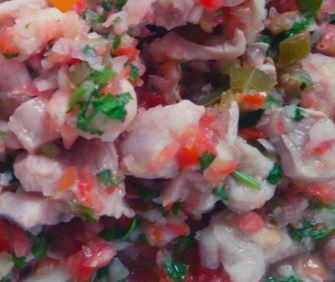 Ceviche con Camarón