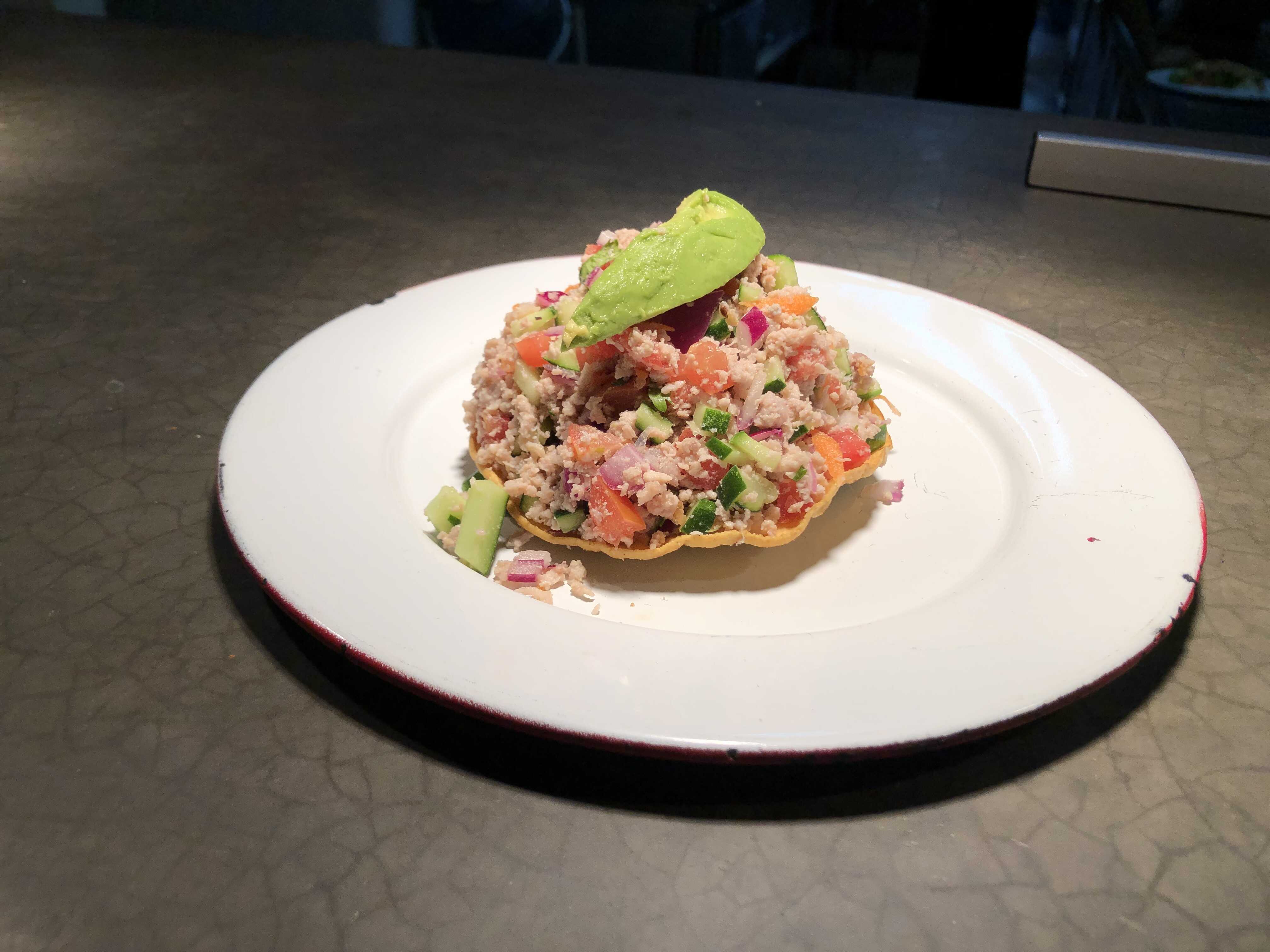 Tostada de Ceviche Colima