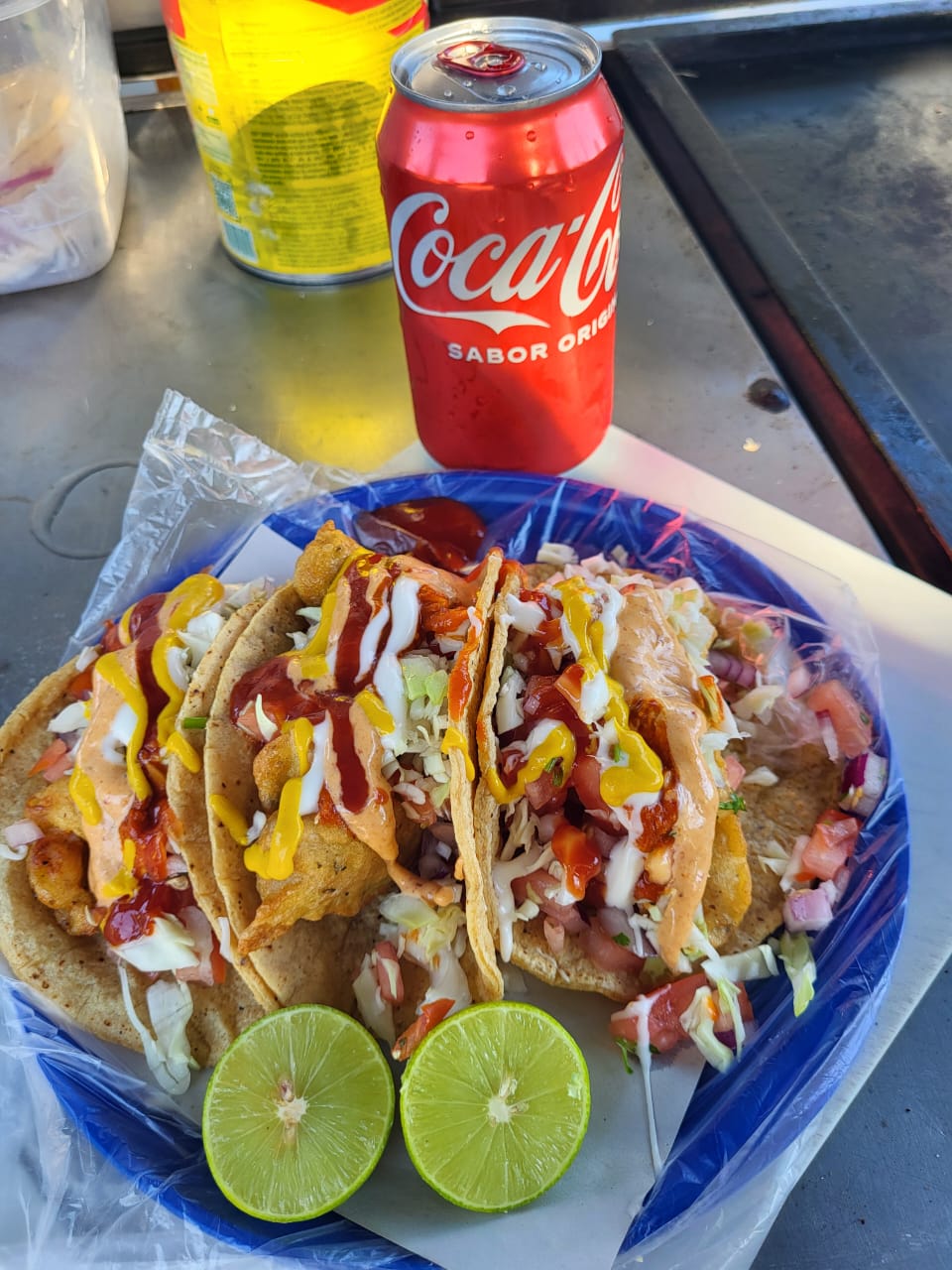 Combo 3 Tacos de Pescado + Bebida