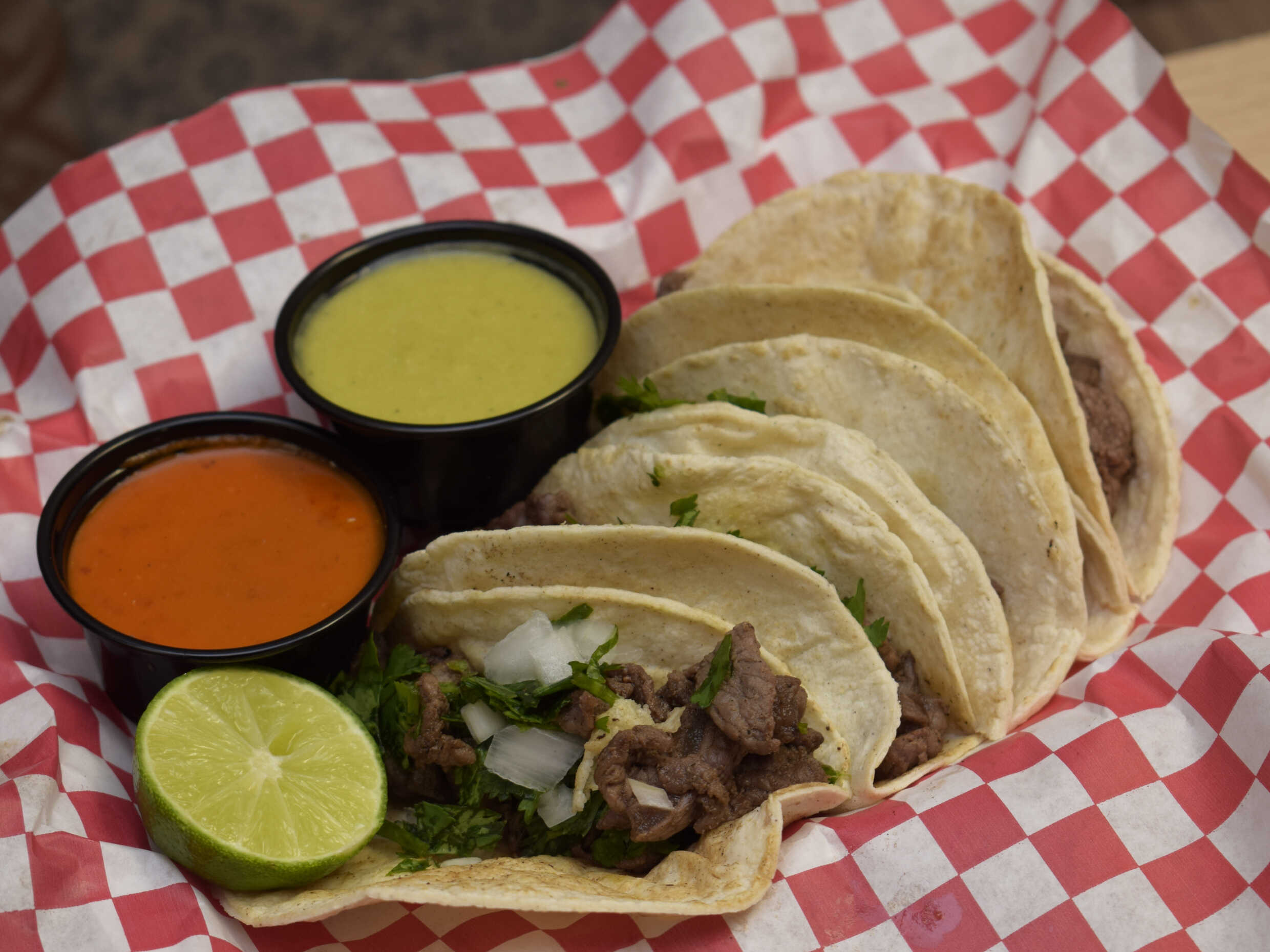 Tacos de Bistec.