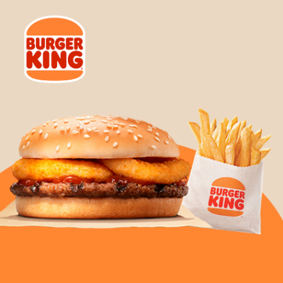 King Antojo: Rodeo Burger + Papas Pequeñas