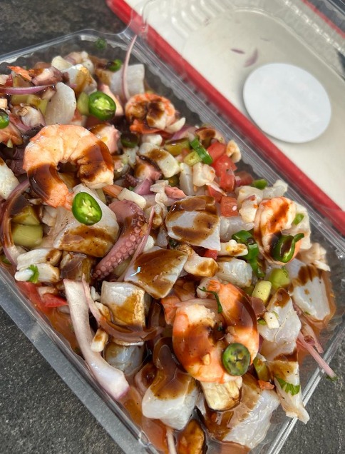 Ceviche de Pescado Mixto, Camarón Cocido 1 Lt