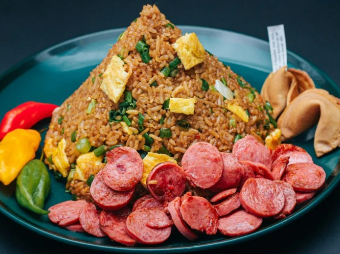 Chaufa de Chorizo