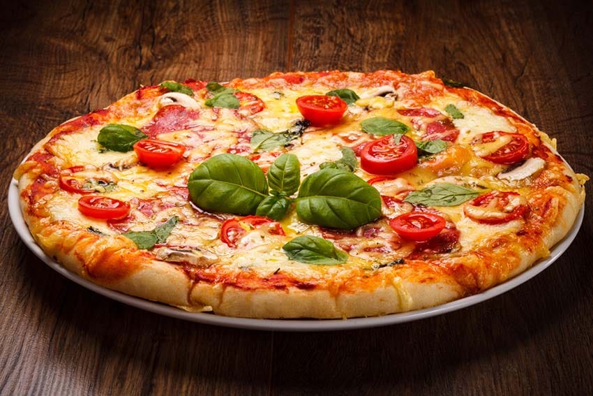 Pizza artesanal Fiesta de Champiñones 24cm