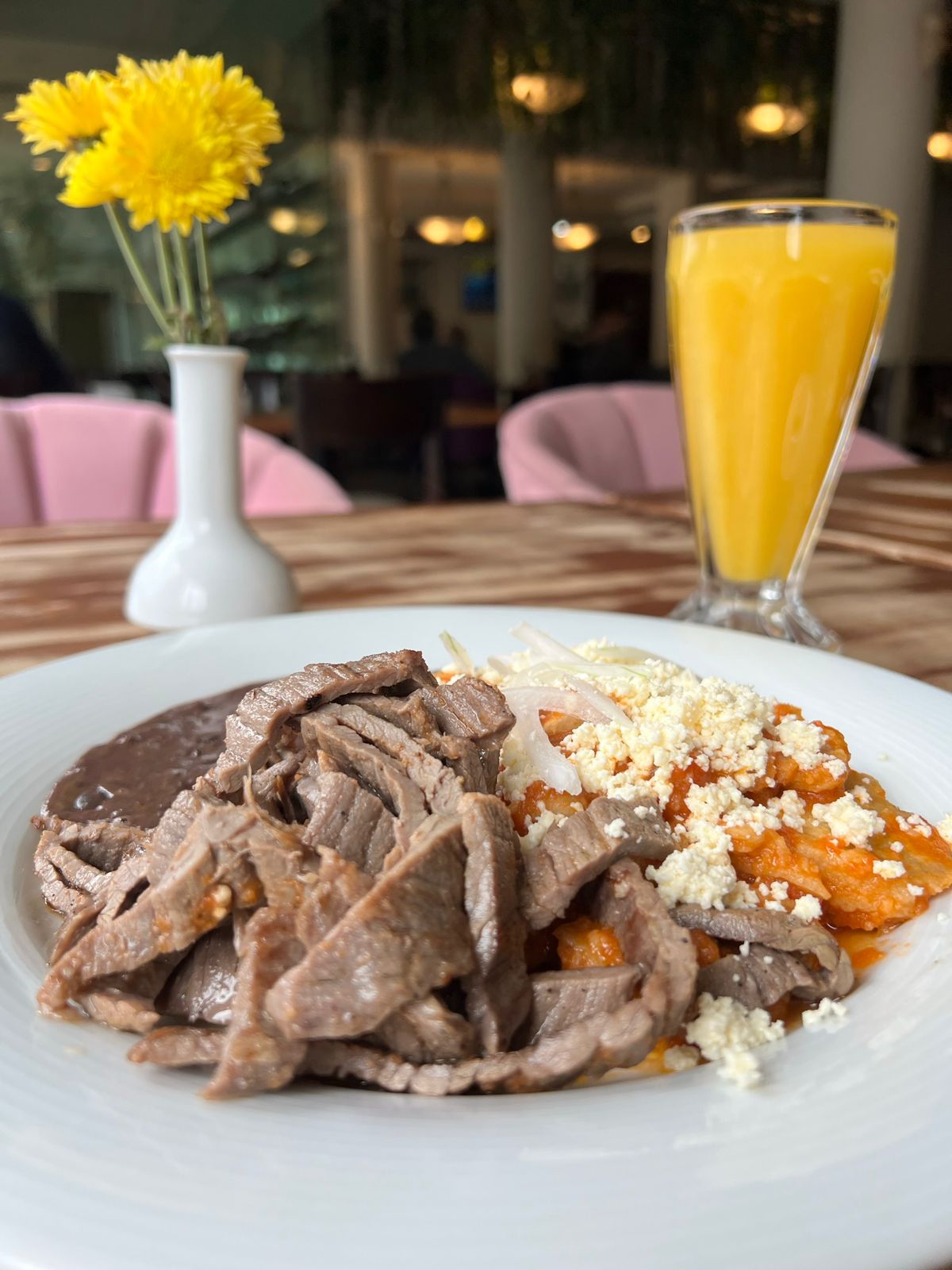 Estrujada con Cecina
