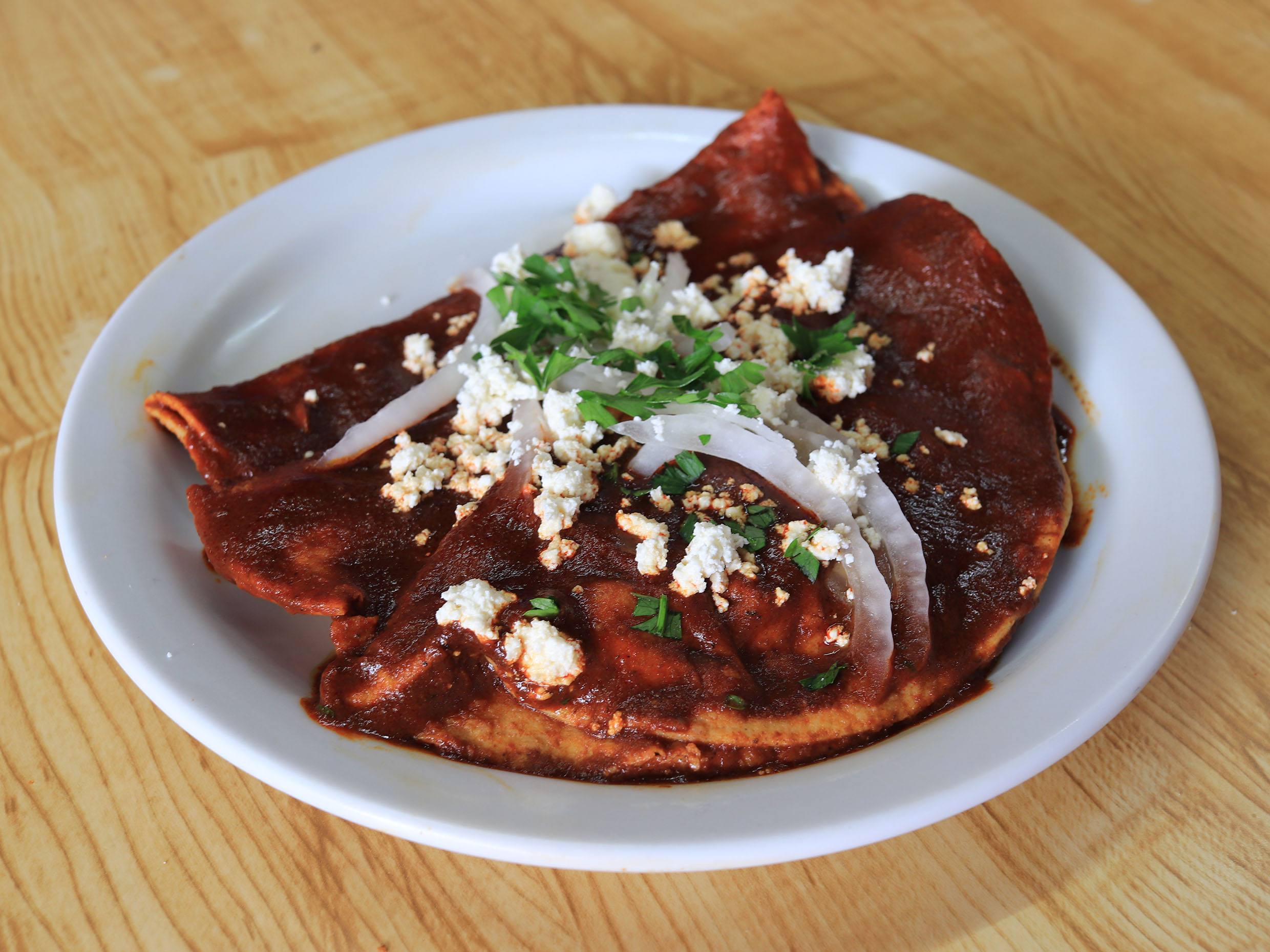 Enchiladas de Coloradito