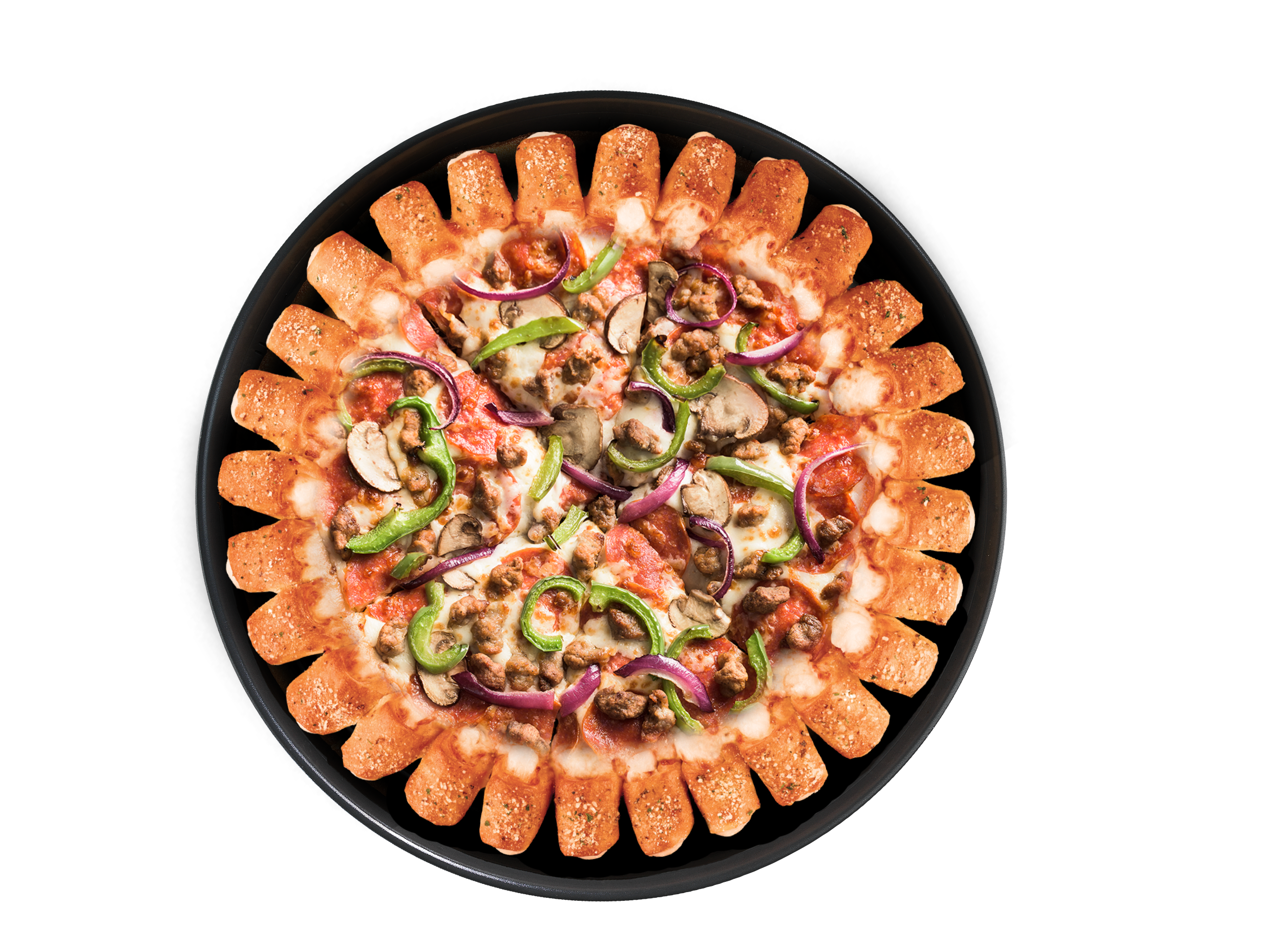 Pizzas Grandes con Borde Relleno