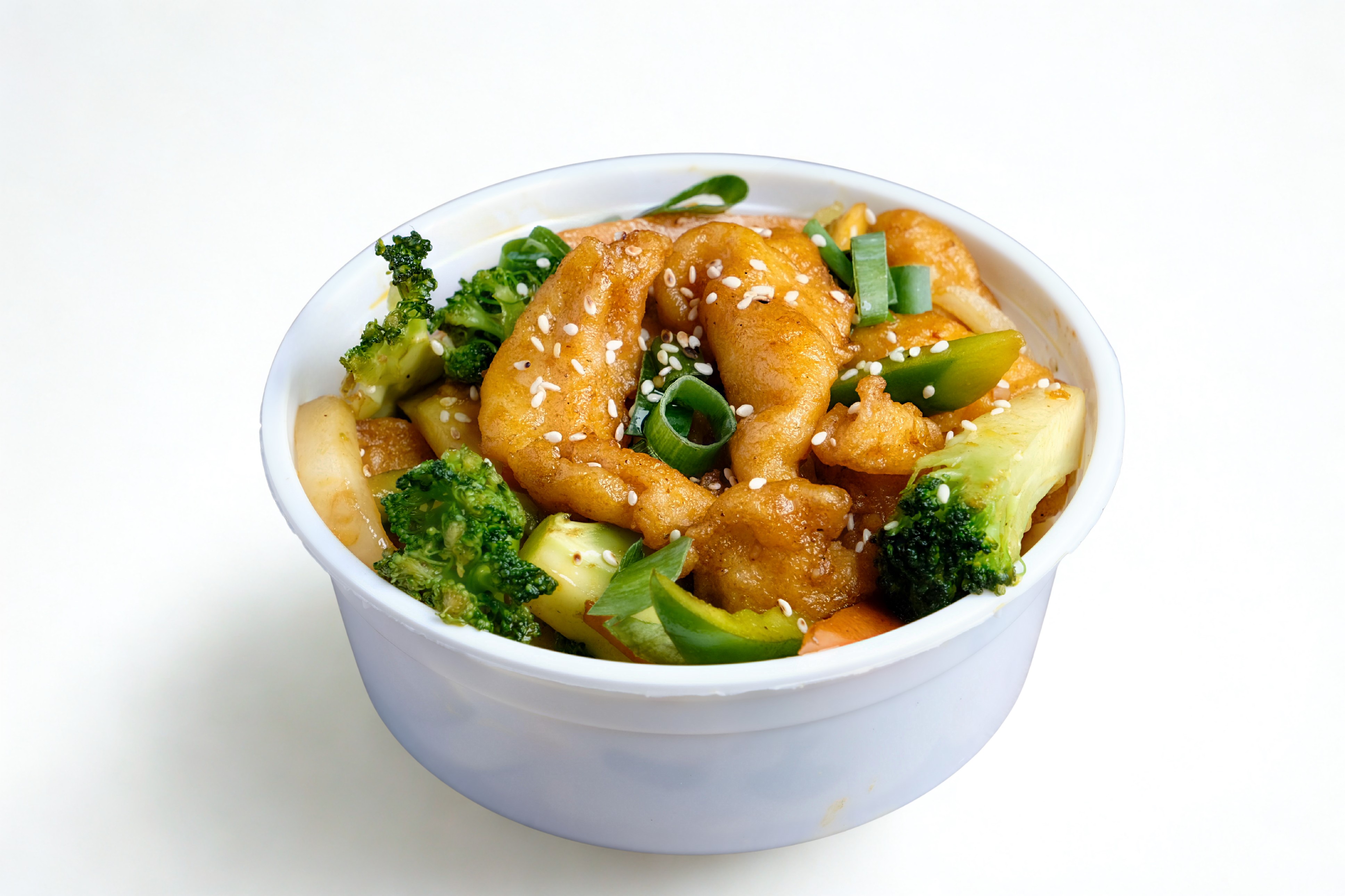 Pescado Salteado con Verduras