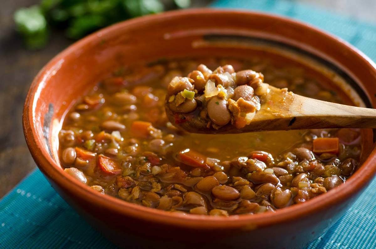 Frijoles charros 1/2 litro