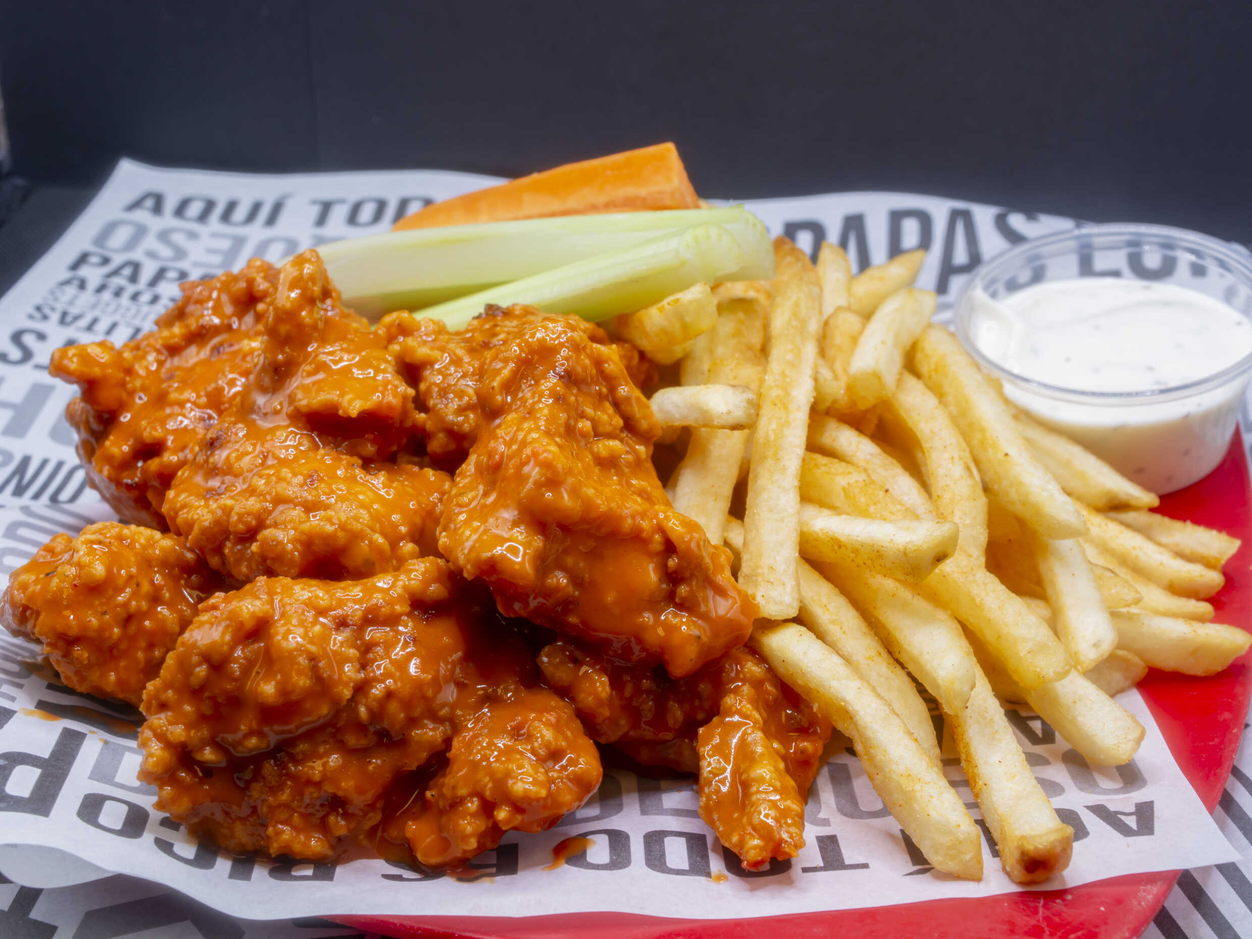 Boneless Individuales con papas