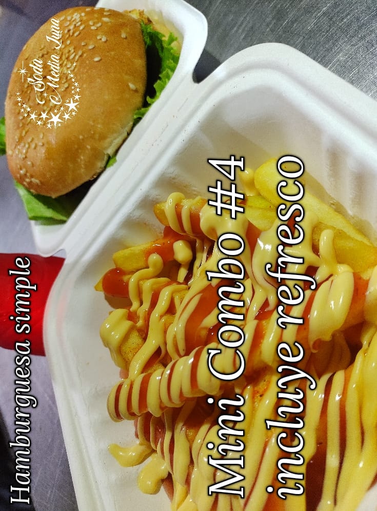 Mini  Combo Hamburguesa Simple Res