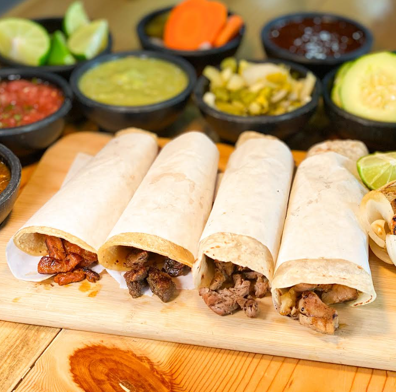 Taco de Asada en Fajitas