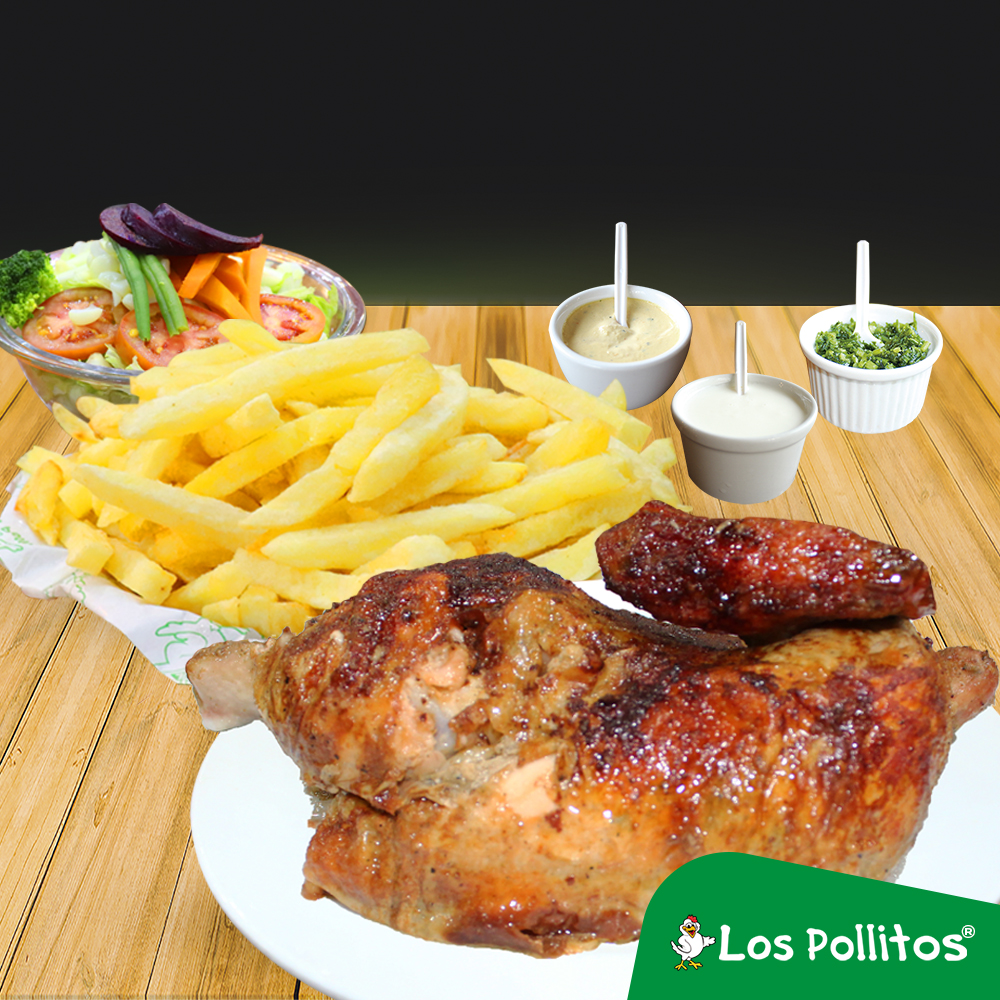 1/2 Pollo a la Brasa + Chicha Morada 1 L