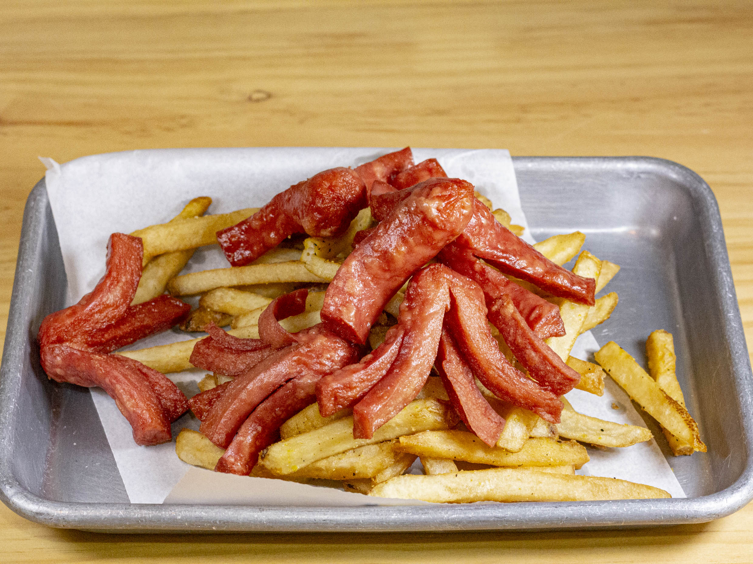 Salchipulpos C/Papas