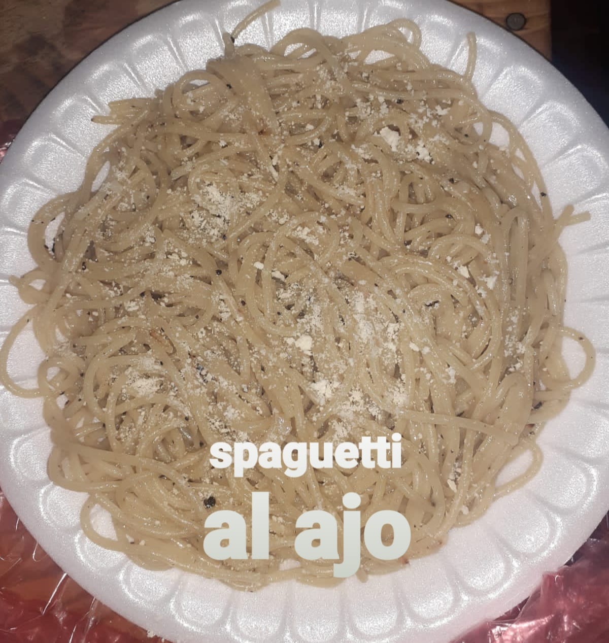 Spaguetti Al ajo