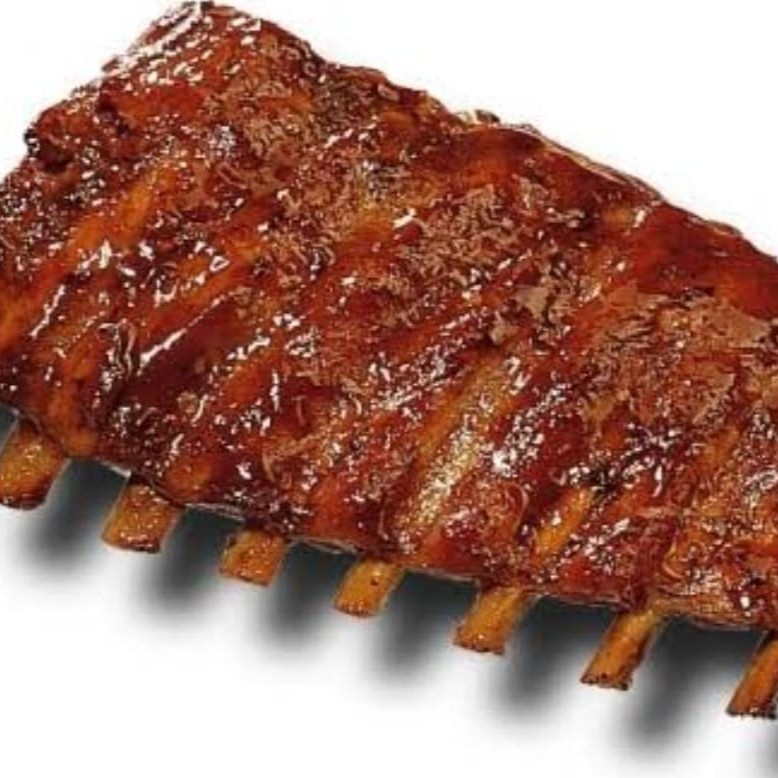 Costela Suína com tempero caseiro ao molho de barbercue acompanhada com deliciosas batatas!