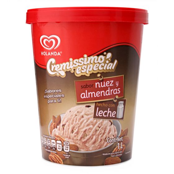 Helado de Nuez con Almendras 1 Litro