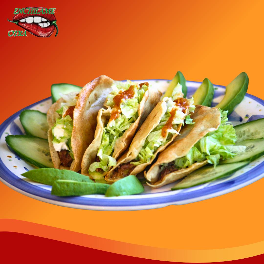 5 Piezas de Ricos Taquitos Dorados de Pollo