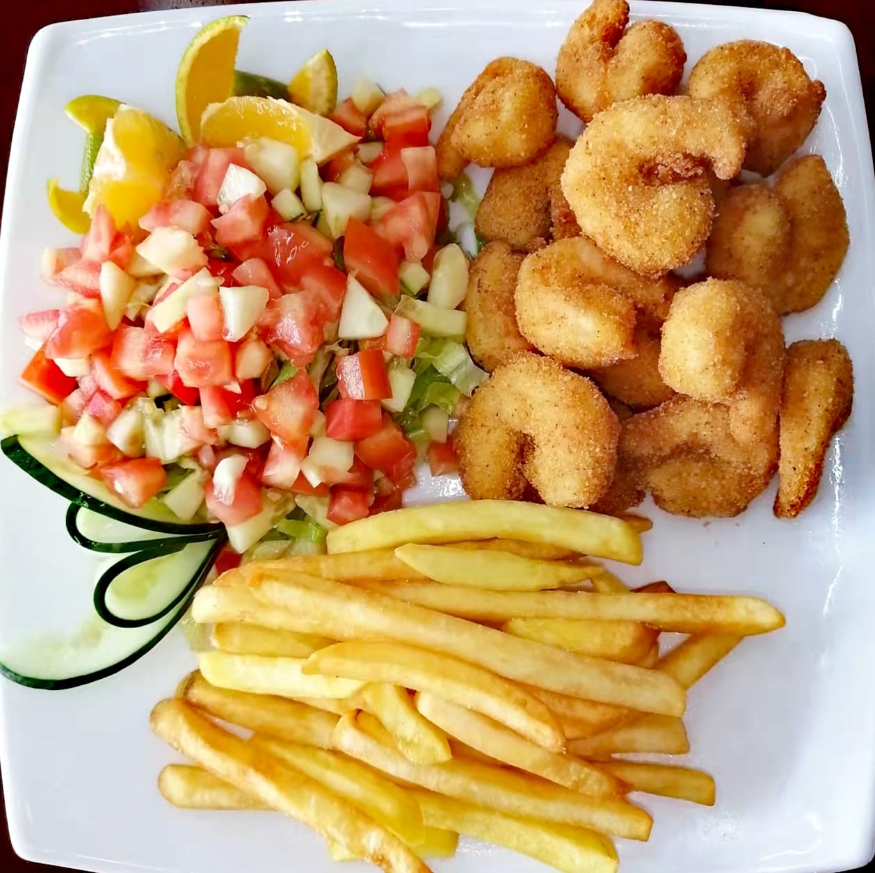 Trocitos de Pescado Frito