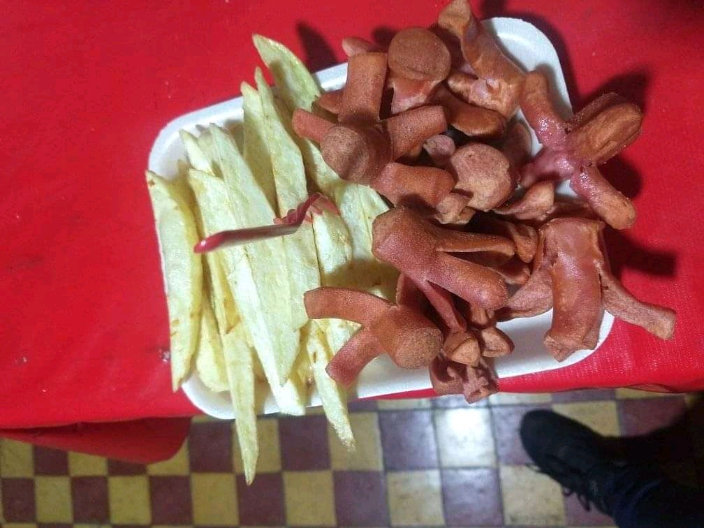 Papas a la Francesa y Salchipulpo