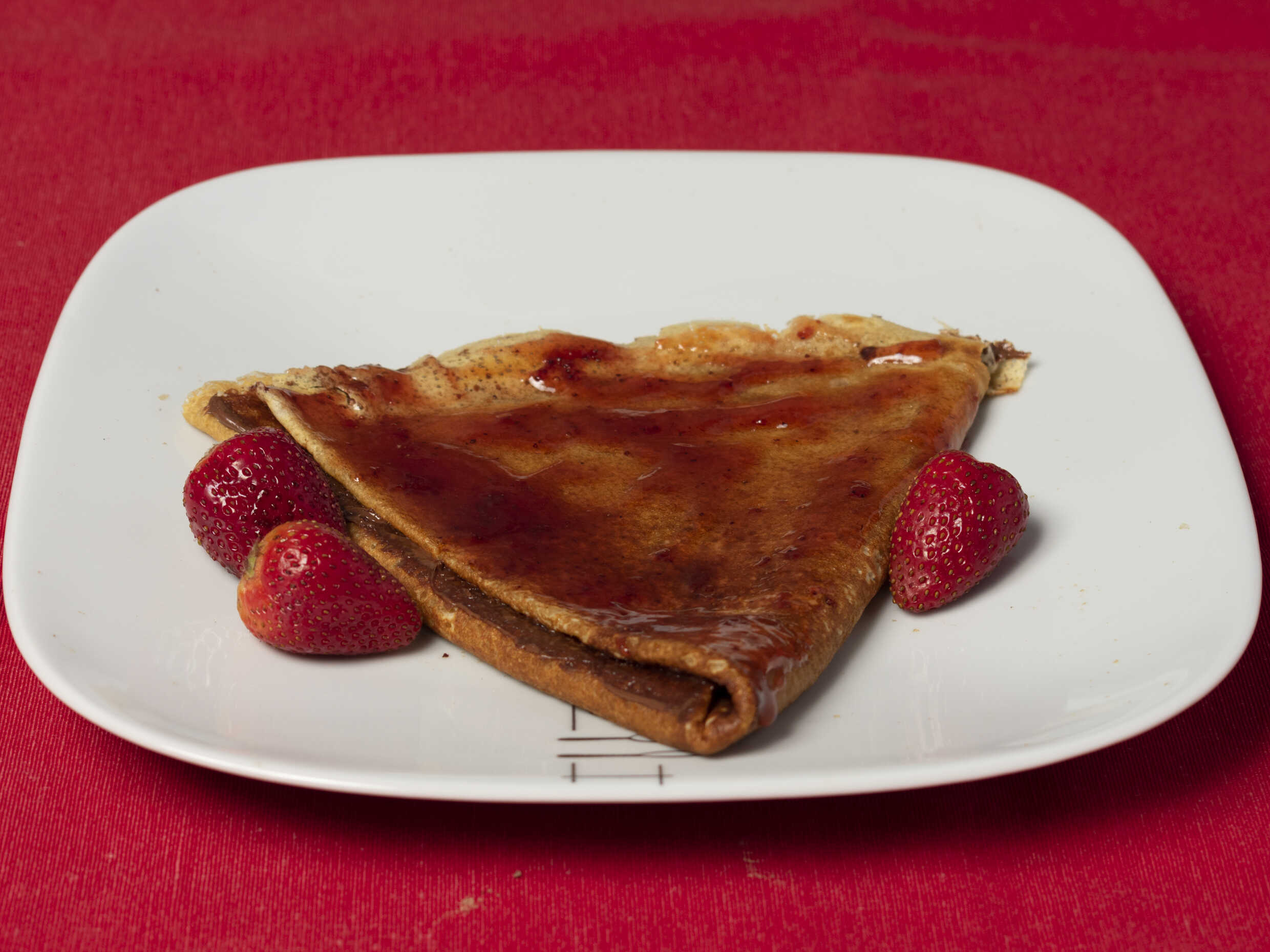 Crepa de Mermelada de Fresa