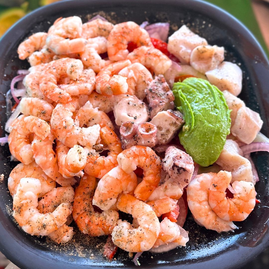 Campechana con Callo de Hacha para Picar