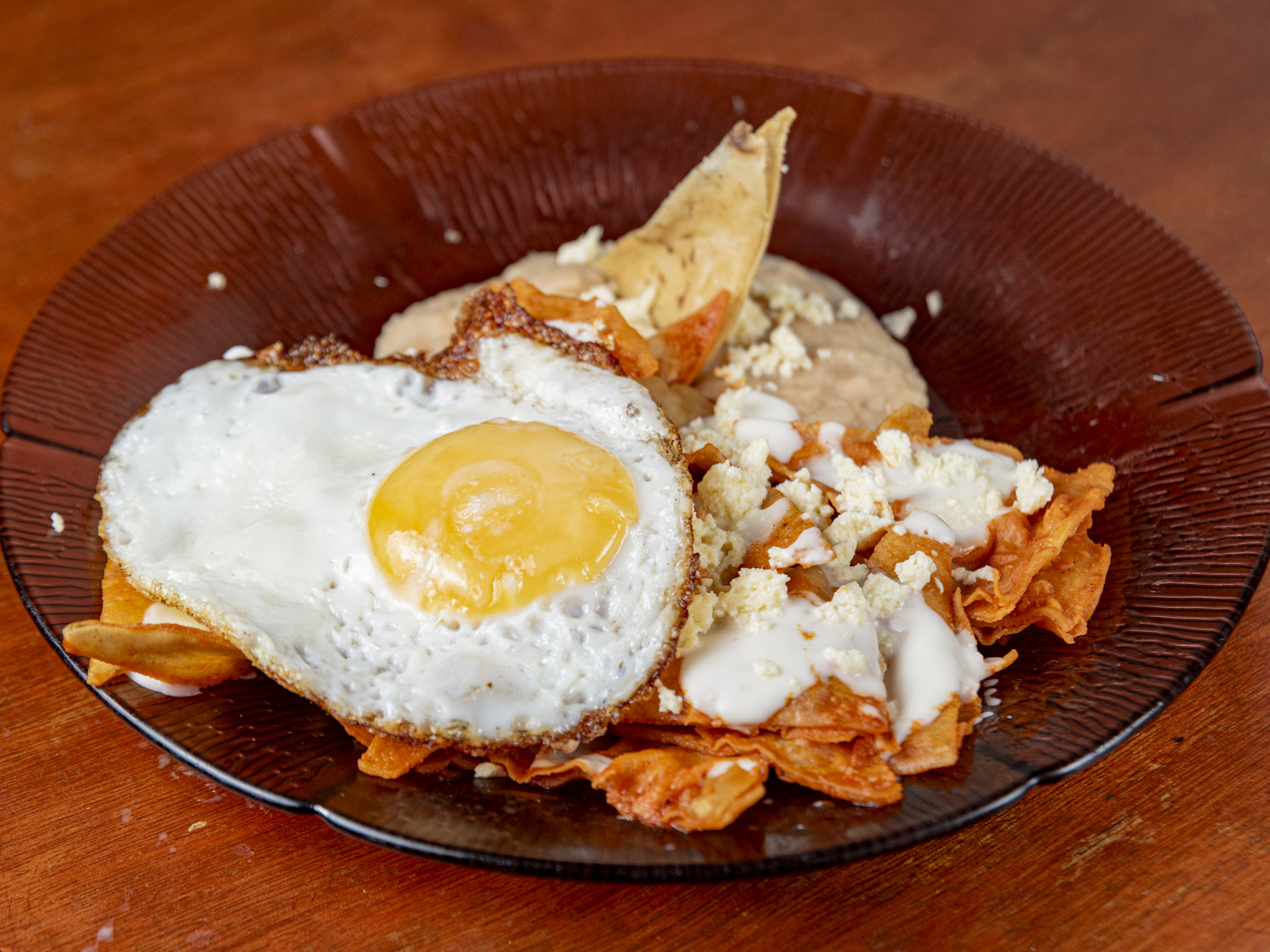 chilaquiles con huevo al gusto