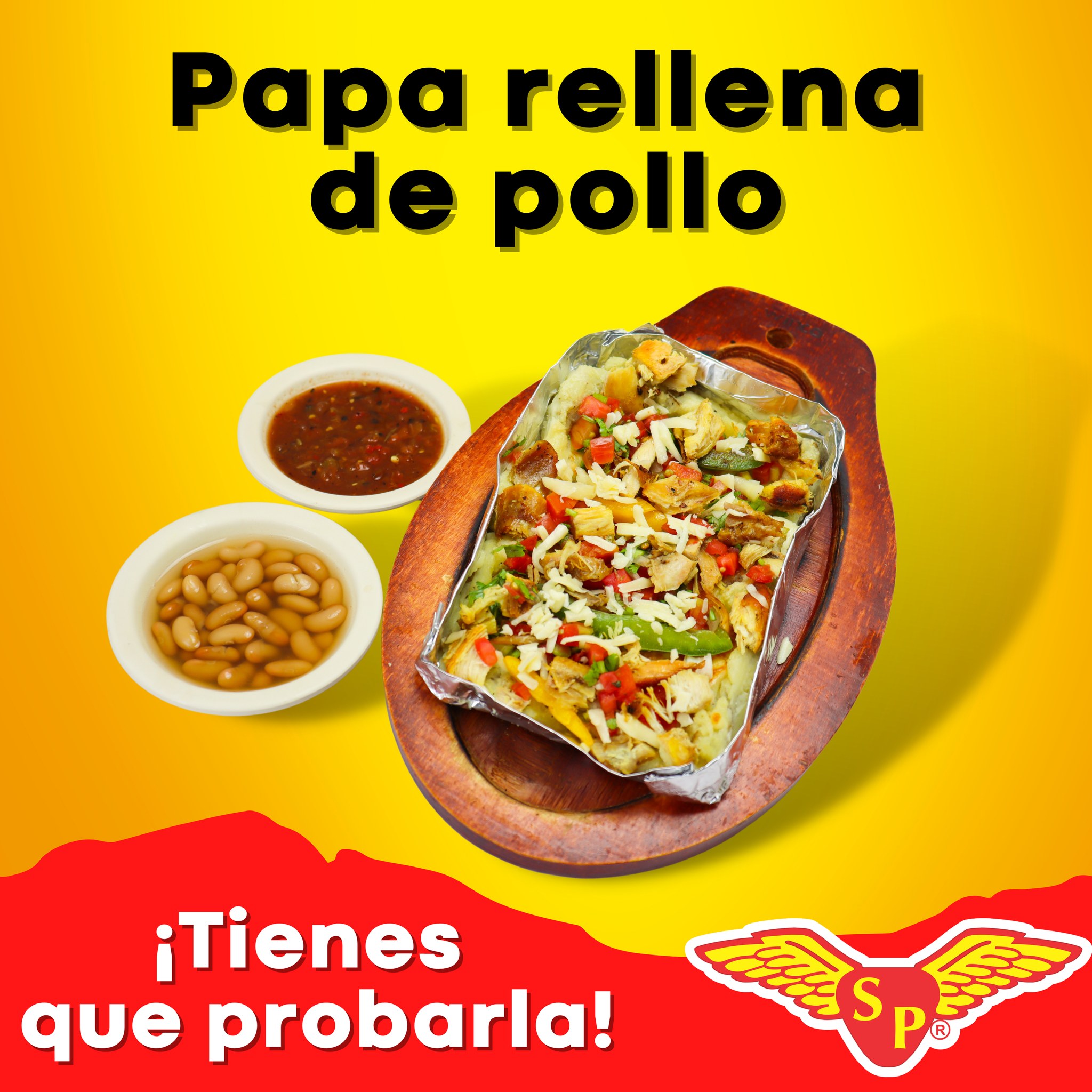 Papa Rellena de Pollo