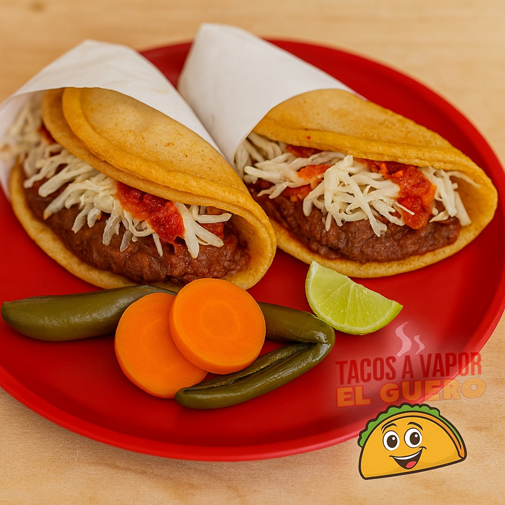Taco de Frijol con Chorizo