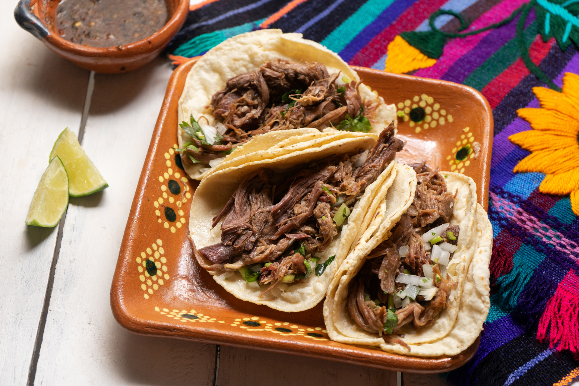 Combo 5 Tacos de Barbacoa
